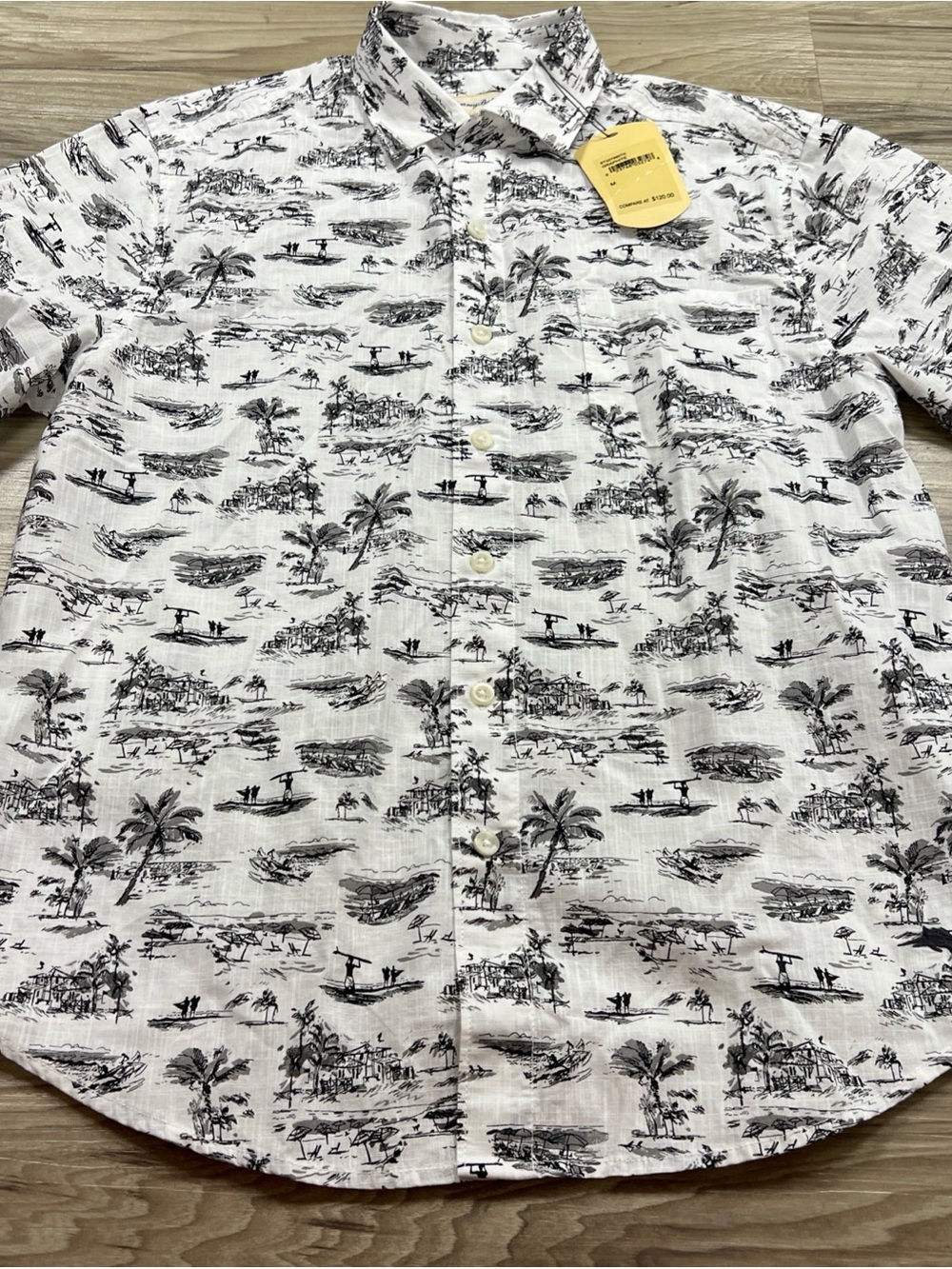 Tommy Bahama All Over Print Hawaiian Shirt Men's Medium ST327990TX NWT $120